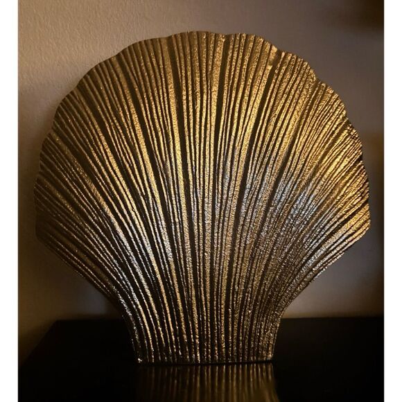 MCM OROA Gold Seashell Vase / New - Picture 6 of 14